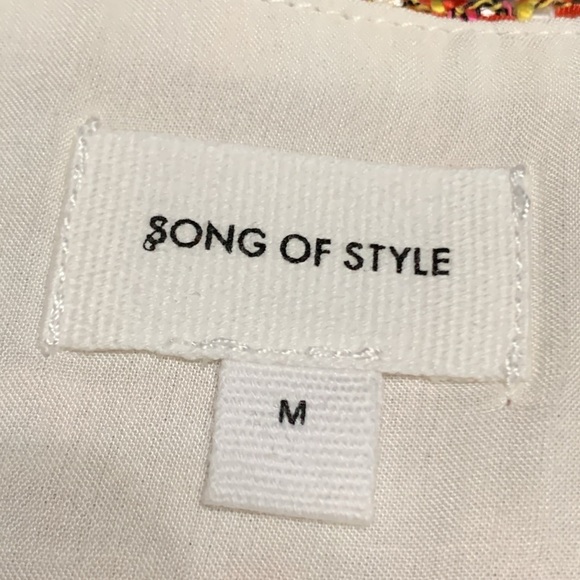 Song of Style Tweed Mini Skirt M - Picture 6 of 10